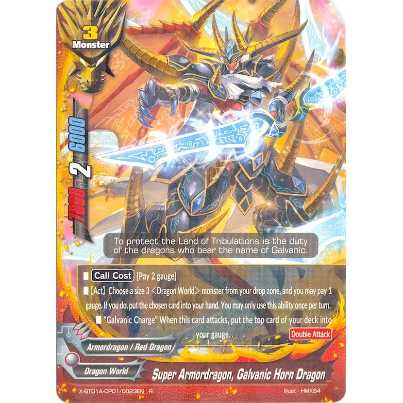 Image for Super Armordragon, Galvanic Horn Dragon (X-BT01A-CP01/0023EN) (X-BT01A) - Future Card BuddyFight