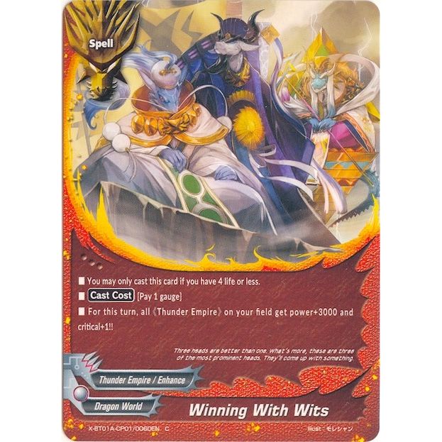 Image for Winning With Wits (X-BT01A-CP01/0060EN) (X-BT01A) - Future Card BuddyFight
