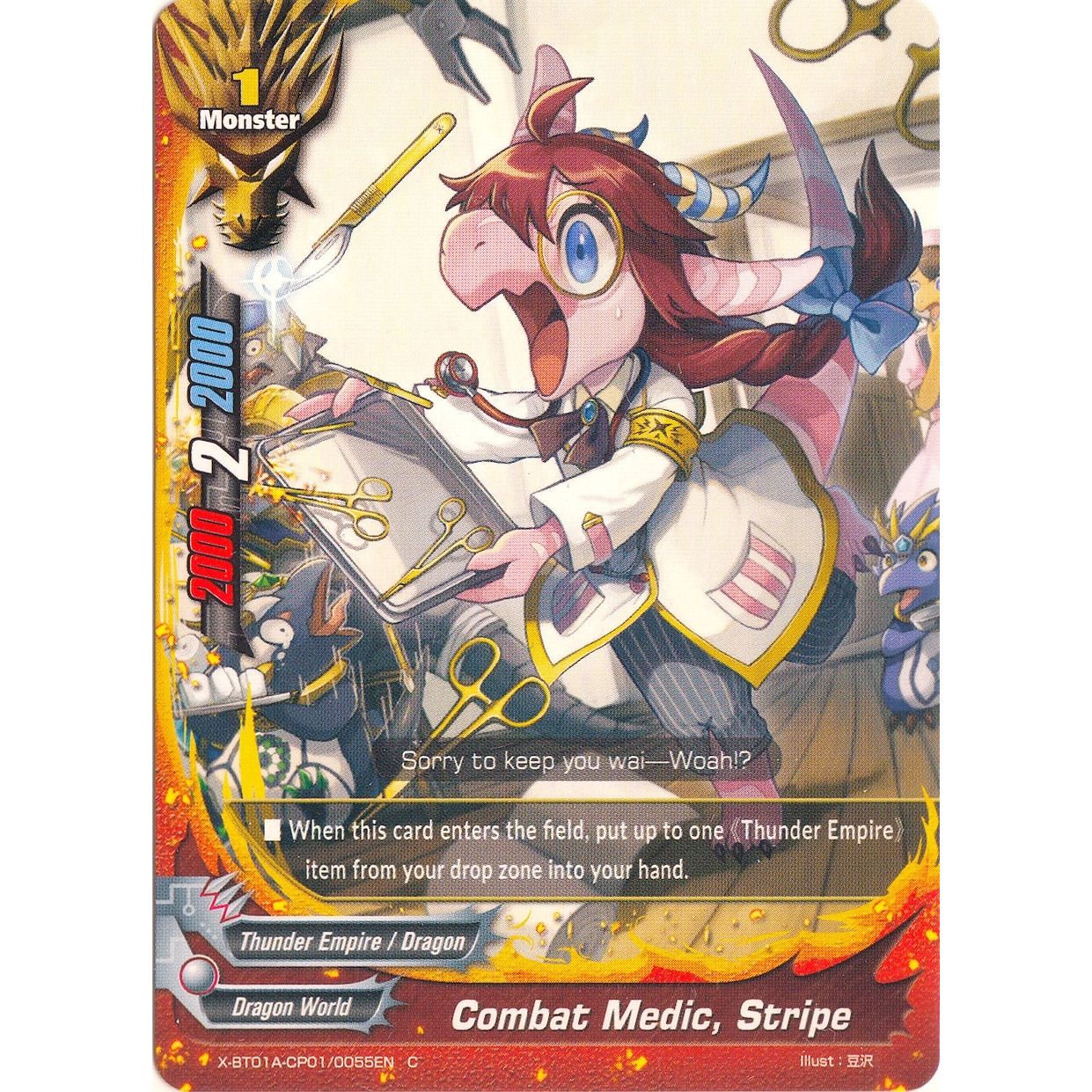 Image for Combat Medic, Stripe (X-BT01A-CP01/0055EN) (X-BT01A) - Future Card BuddyFight