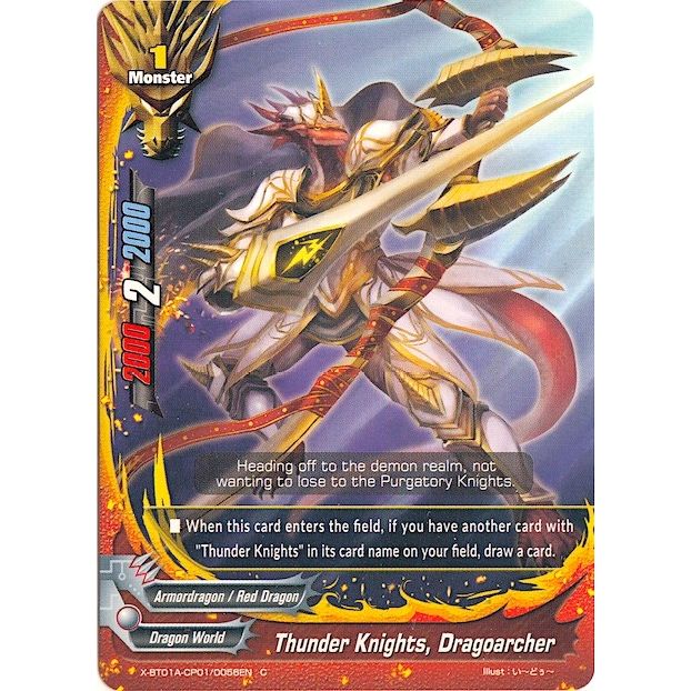 Image for Thunder Knights, Dragoarcher (X-BT01A-CP01/0056EN) (X-BT01A) - Future Card BuddyFight