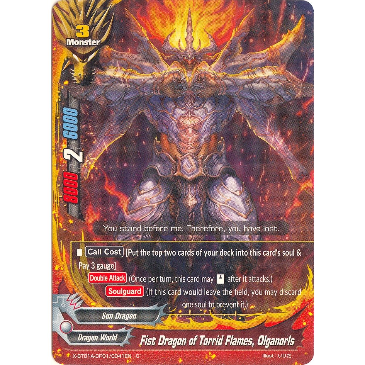 Image for Fist Dragon of Torrid Flames, Olganorls (X-BT01A-CP01/0041EN) (X-BT01A) - Future Card BuddyFight