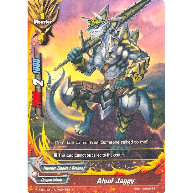 Image for Aloof Jaggy (X-BT01A-CP01/0046EN) (X-BT01A) - Future Card BuddyFight