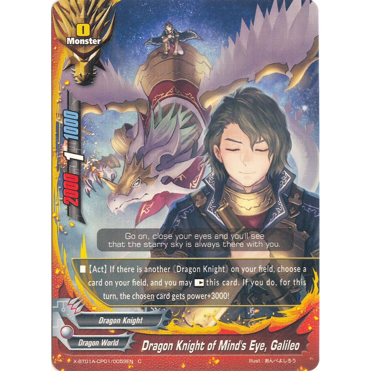 Image for Dragon Knight of Mind's Eye, Galileo (X-BT01A-CP01/0059EN) (X-BT01A) - Future Card BuddyFight