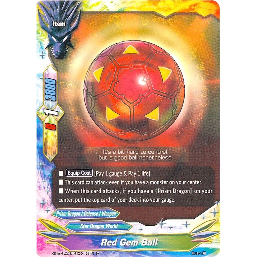 Image for Red Gem Ball (X-BT01A-CP02/0066EN) (X-BT01A) - Future Card BuddyFight