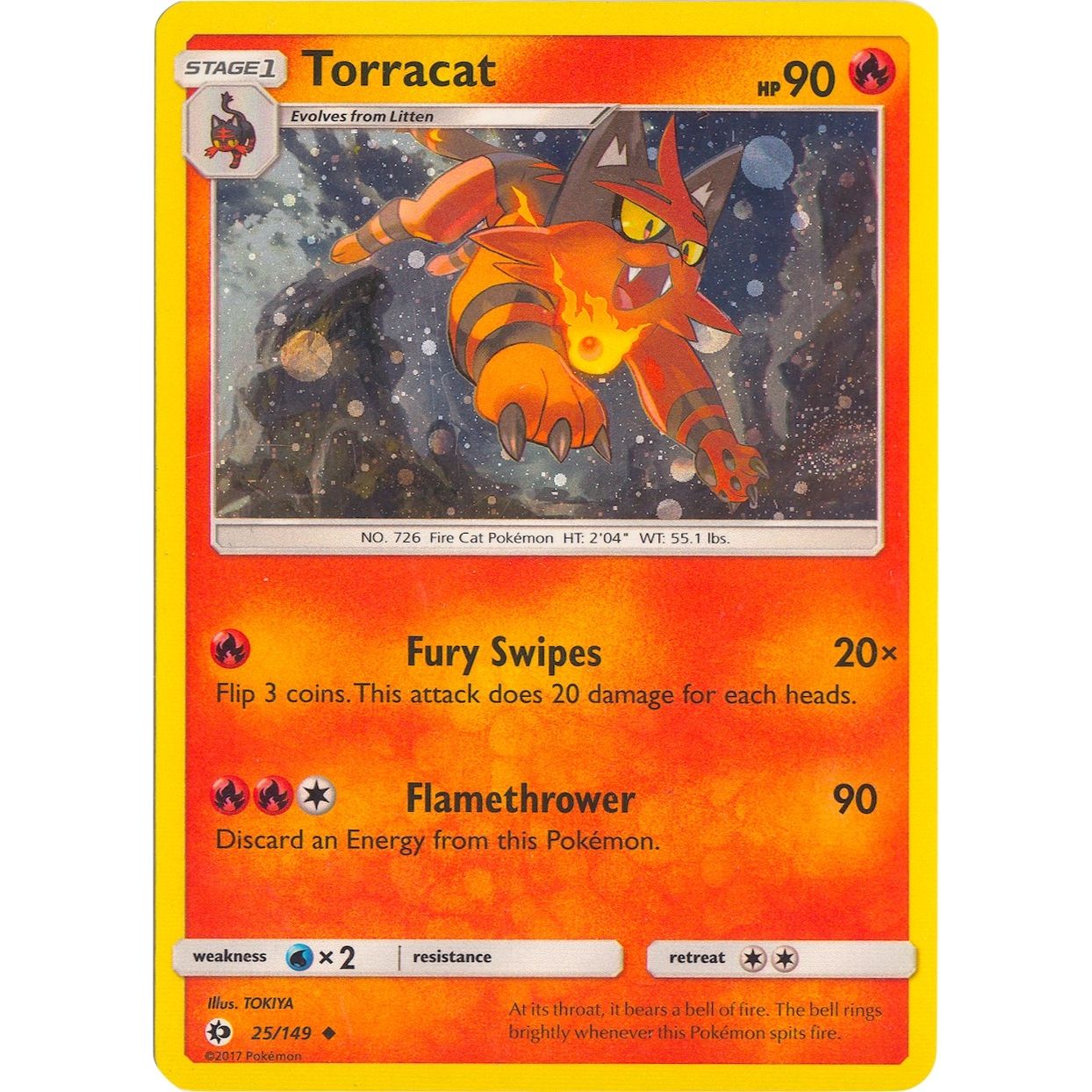 Image for Torracat - 25/149 (Cosmos Holo) (025/149) (PR) - Pokemon