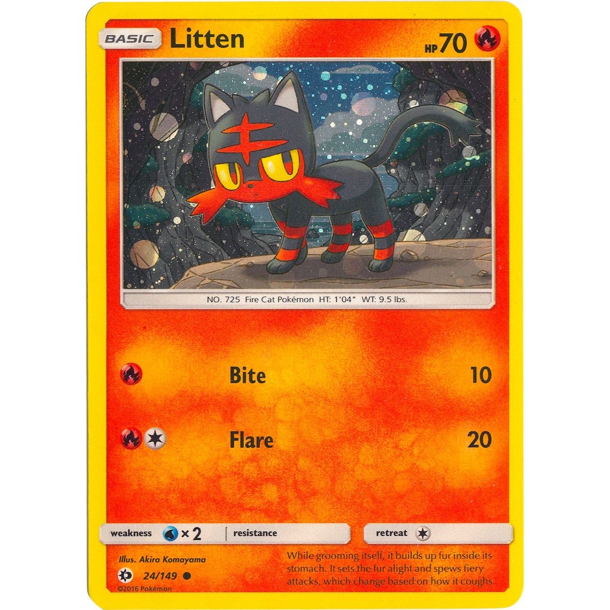 Image for Litten - 24/149 (Cosmos Holo) (024/149) (MCAP) - Pokemon