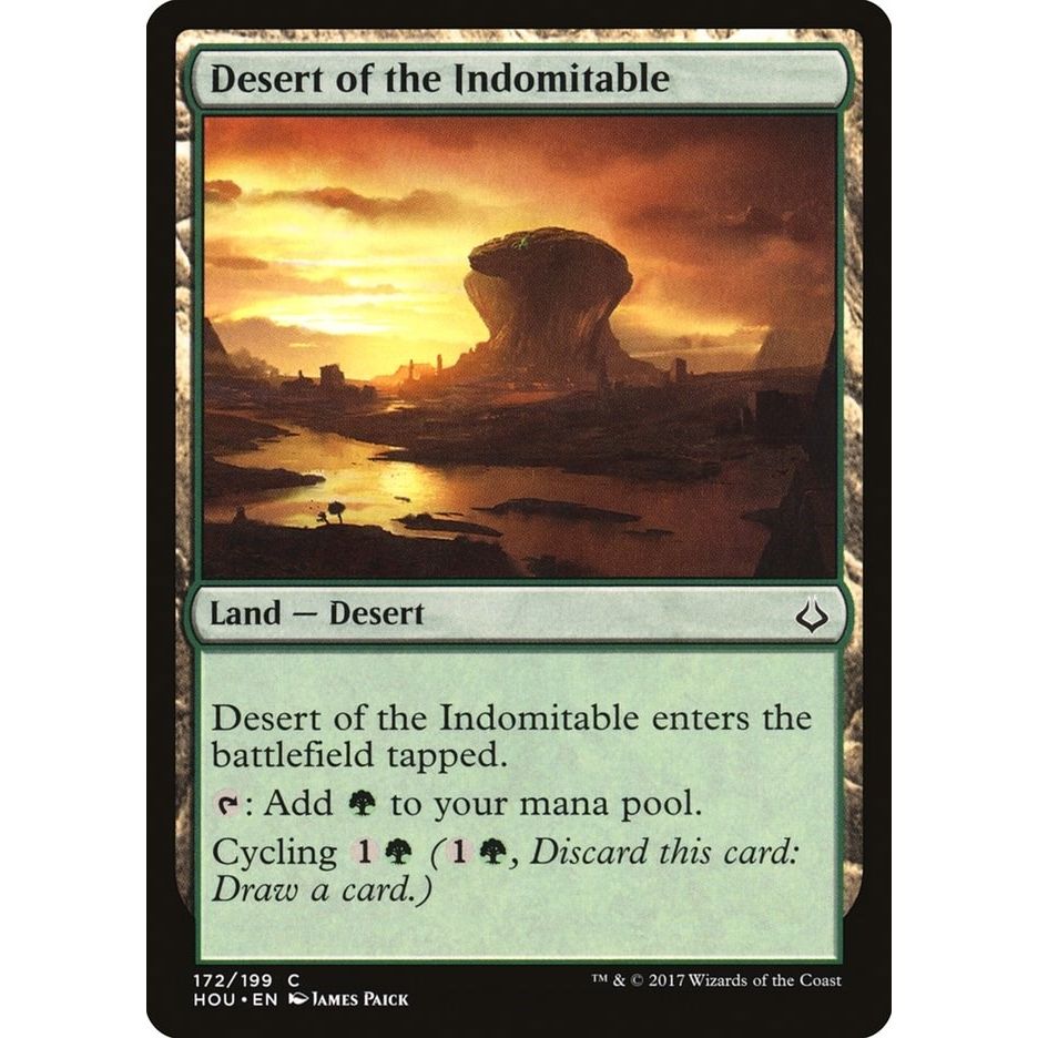 Image for Desert of the Indomitable (172) (HOU) - Magic: The Gathering
