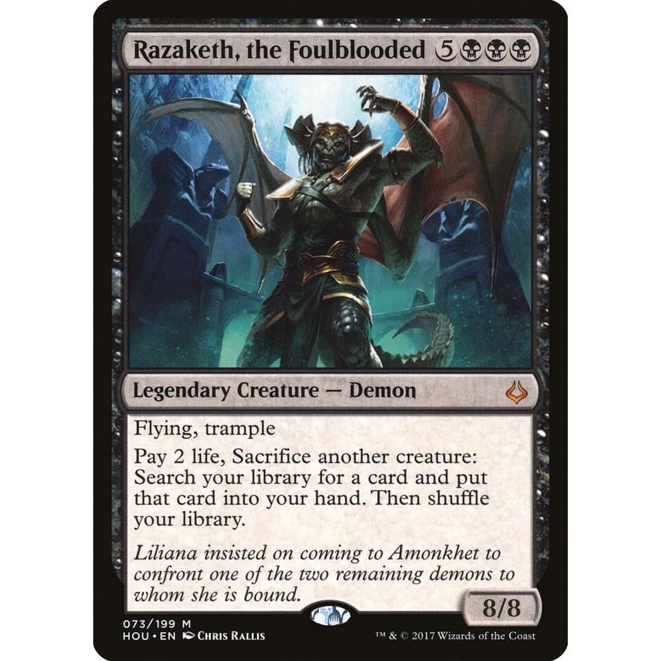 Image for Razaketh, the Foulblooded (73) (HOU) - Magic: The Gathering