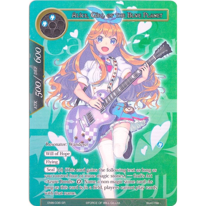 Image for Alice, Girl of the Blue Planet (Alternate Full Art) (ENW-036) (ENW) - Force of Will