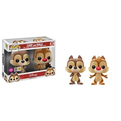 Image for Disney: Chip and Dale 2-pack (Flocked) (Limited Edition) (SDCC 2017 Exclusive) - Funko