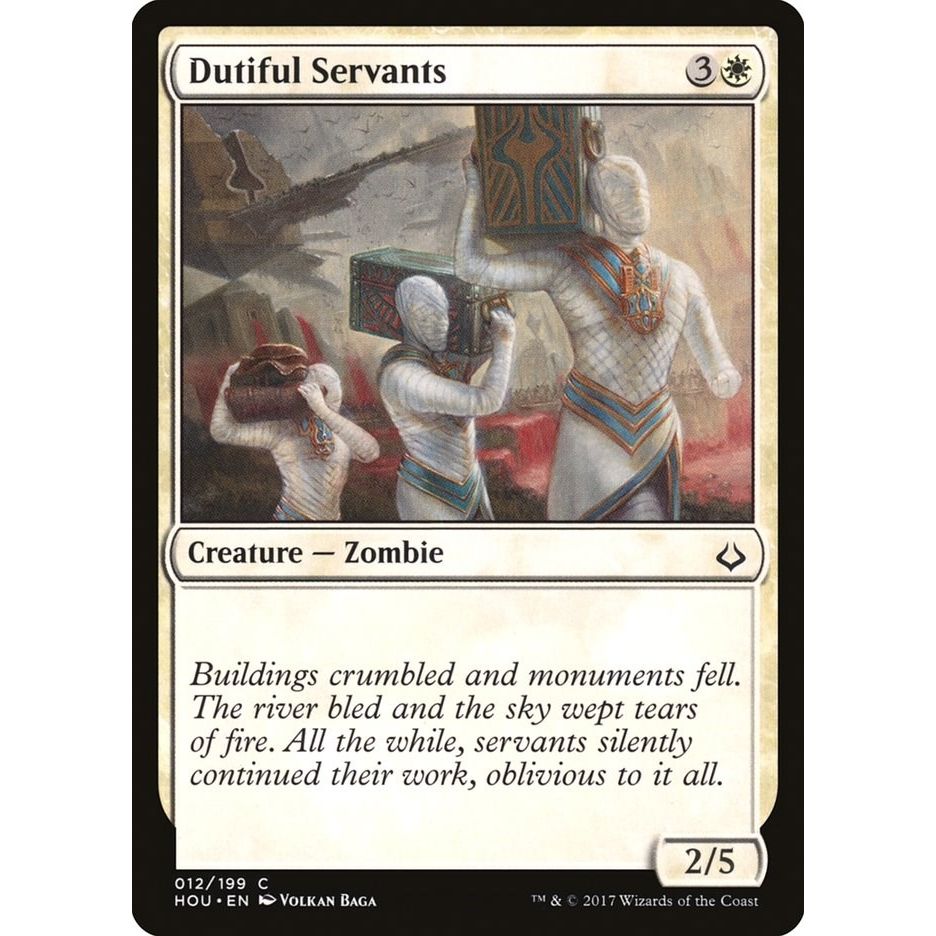 Image for Dutiful Servants (12) (HOU) - Magic: The Gathering