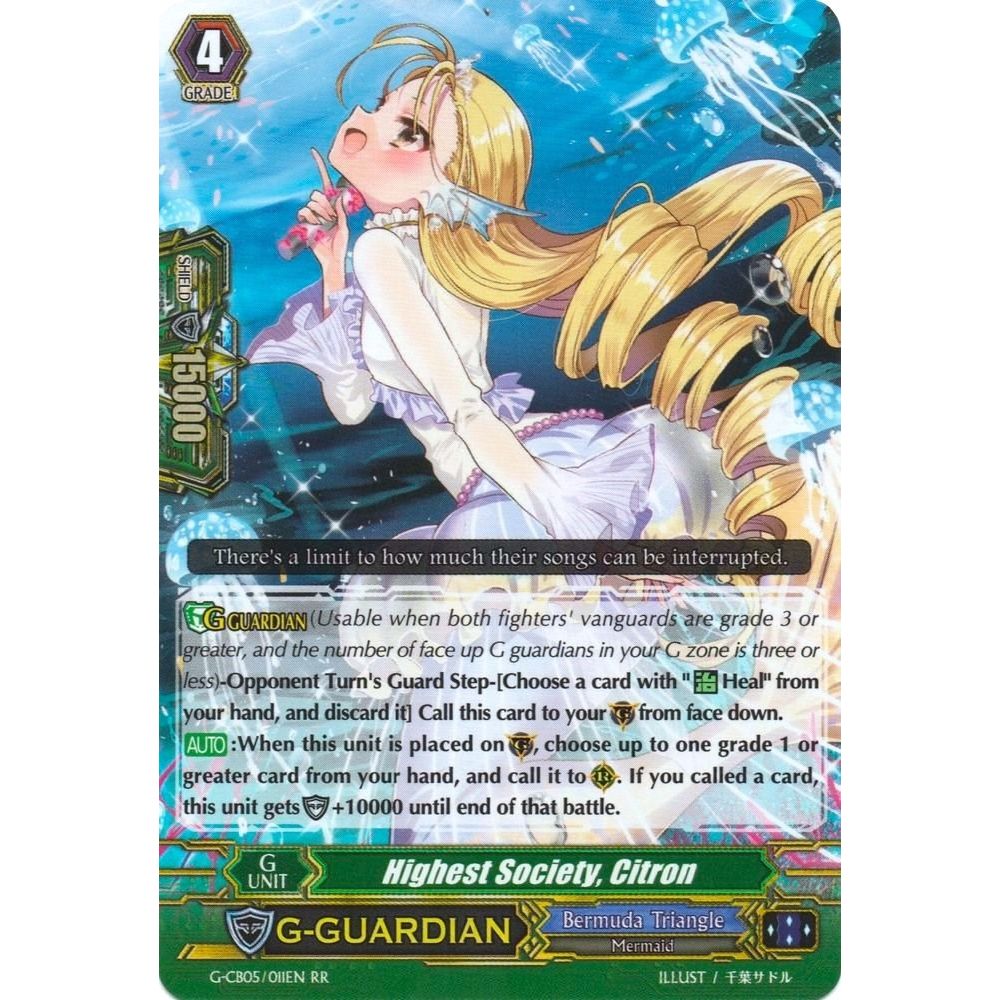 Image for Highest Society, Citron (G-CB05/011EN) (G-CB05) - Cardfight Vanguard
