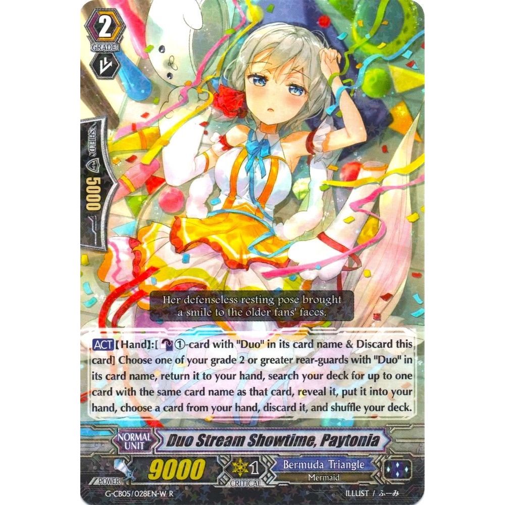 Image for Duo Stream Showtime, Paytonia (White) (G-CB05/028EN W) (G-CB05) - Cardfight Vanguard