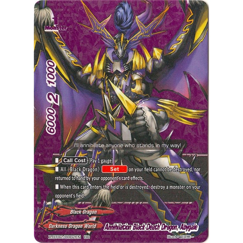 Image for Annihilation Black Death Dragon, Abygale (BR) (X-BT02/BR02EN) (X-BT02) - Future Card BuddyFight