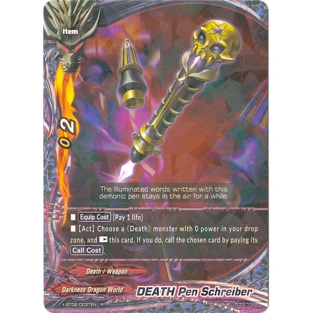 Image for DEATH Pen Schreiber (X-BT02/0037EN) (X-BT02) - Future Card BuddyFight