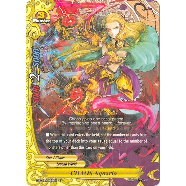 Image for CHAOS Aquario (X-BT02/0027EN) (X-BT02) - Future Card BuddyFight