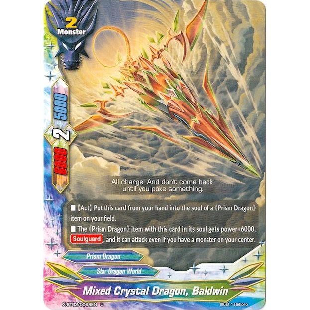 Image for Mixed Crystal Dragon, Baldwin (X-BT02/0069EN) (X-BT02) - Future Card BuddyFight