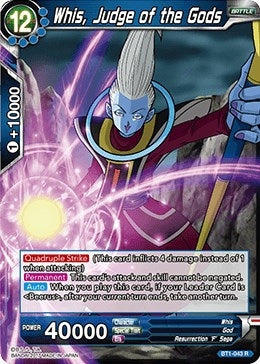 Image for Whis, Judge of the Gods (BT1-043) (DBS-B01) - Dragon Ball Super: Masters