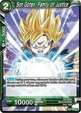 Image for Son Goten, Family of Justice (BT1-063) (DBS-B01) - Dragon Ball Super: Masters