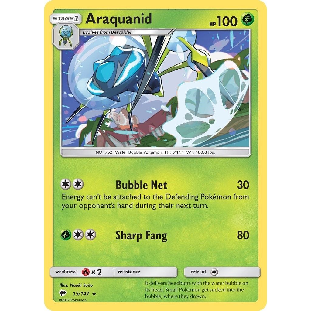 Image for Araquanid (15/147) (SM03) - Pokemon
