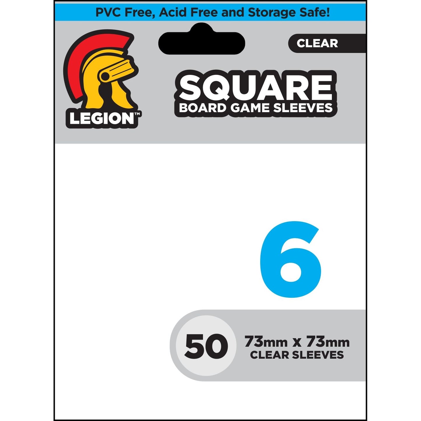 Image for Clear Board Game Sleeves - Square (50-Pack) - Card Sleeves