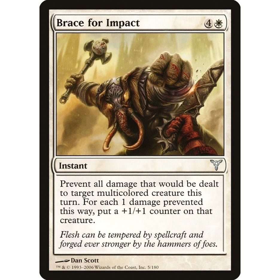 Image for Brace for Impact (5) (DIS) - Magic: The Gathering