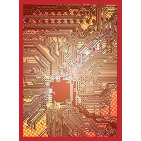 Image for Gloss Sleeve - Circuit Red (50-Pack) - Card Sleeves