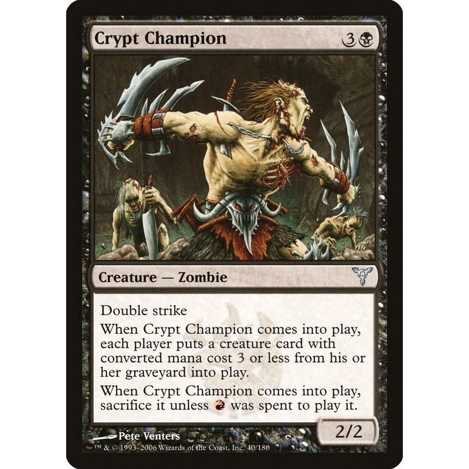 Image for Crypt Champion (40) (DIS) - Magic: The Gathering