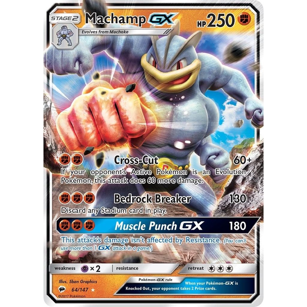 Image for Machamp GX (64/147) (SM03) - Pokemon