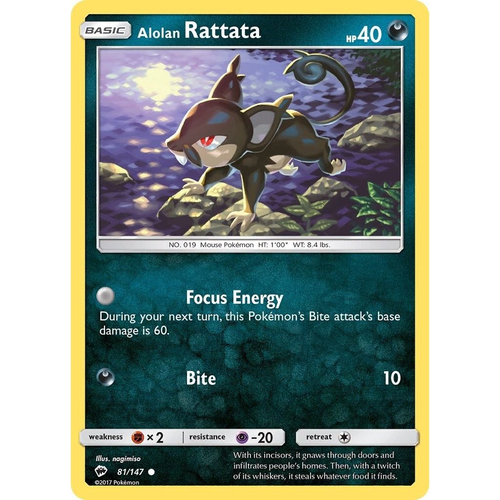 Image for Alolan Rattata (81/147) (SM03) - Pokemon