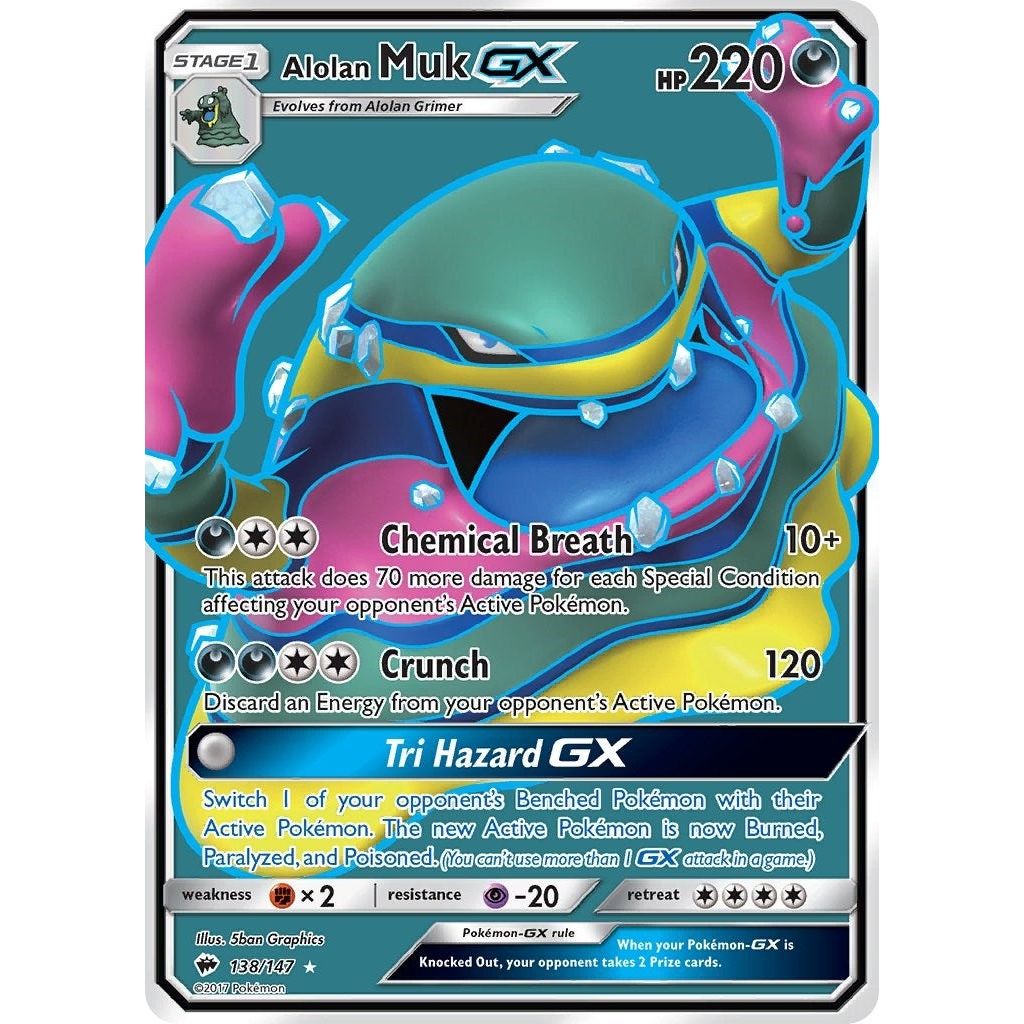 Image for Alolan Muk GX (Full Art) (138/147) (SM03) - Pokemon