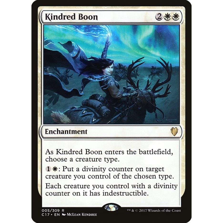 Image for Kindred Boon (5) (C17) - Magic: The Gathering