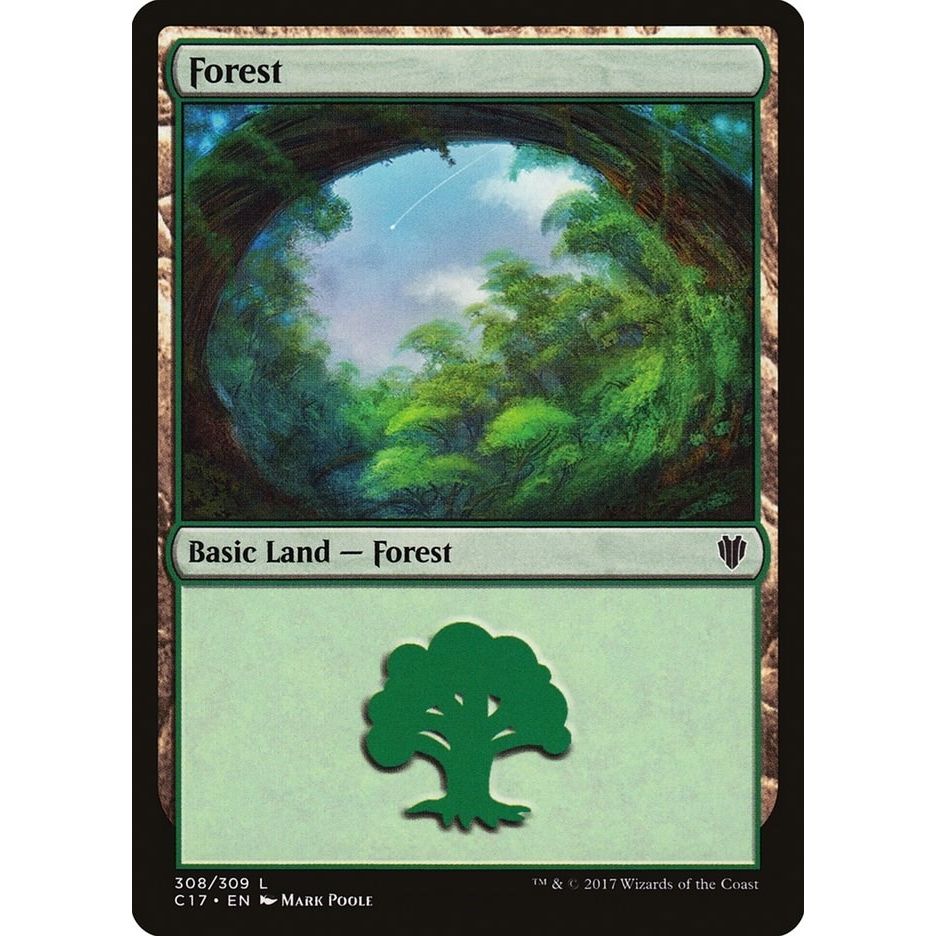 Image for Forest (308) (308) (C17) - Magic: The Gathering