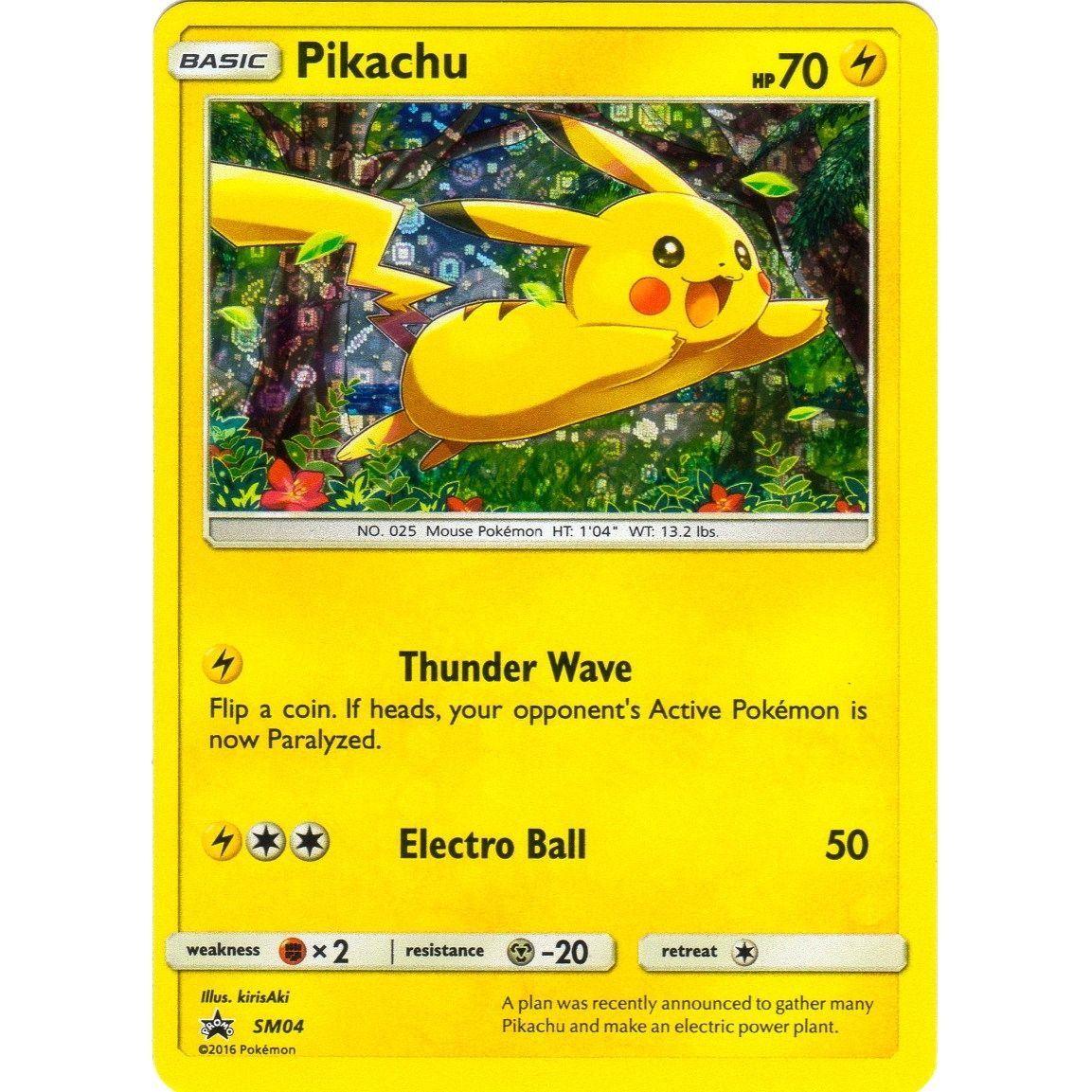 Image for Pikachu - SM04 (General Mills) (SM04) (MCAP) - Pokemon