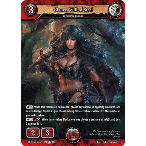 Image for Glauce, Will of Steel (DB-BT01/078) (BP01) - Dragoborne