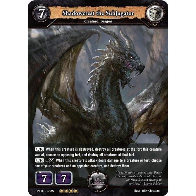 Image for Shadowcrest the Subjugator (DB-BT01/097) (BP01) - Dragoborne