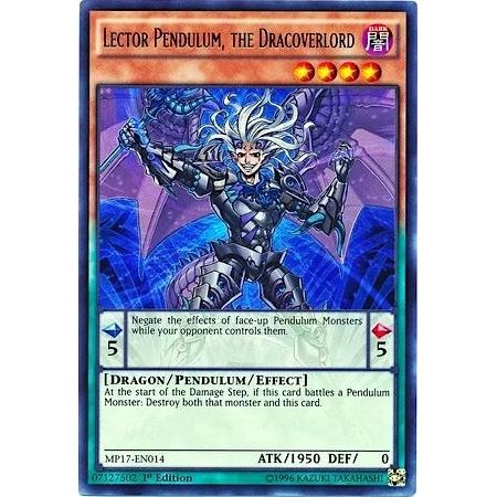 Image for Lector Pendulum, the Dracoverlord (MP17-EN014) (MP17) - YuGiOh