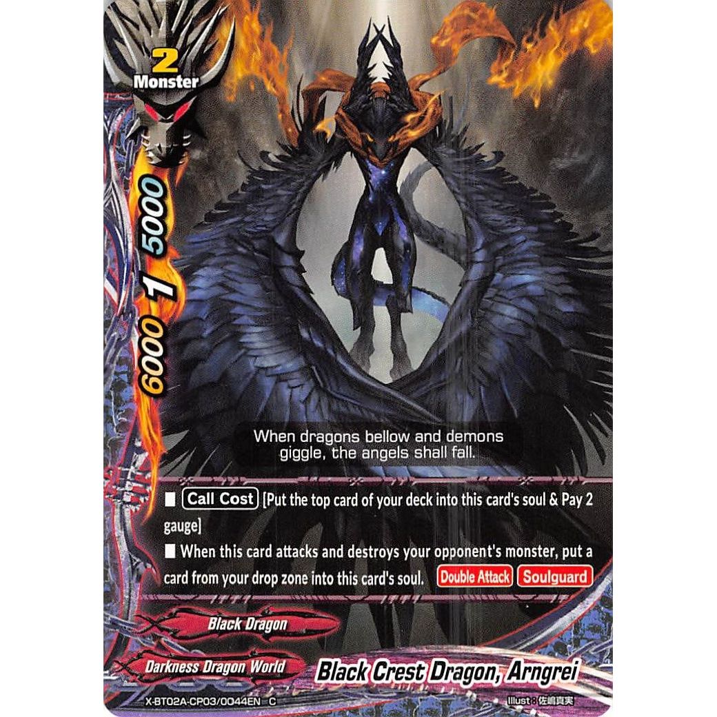Image for Black Crest Dragon, Arngrei (X-BT02A-CP03/0044EN) (X-BT02A) - Future Card BuddyFight