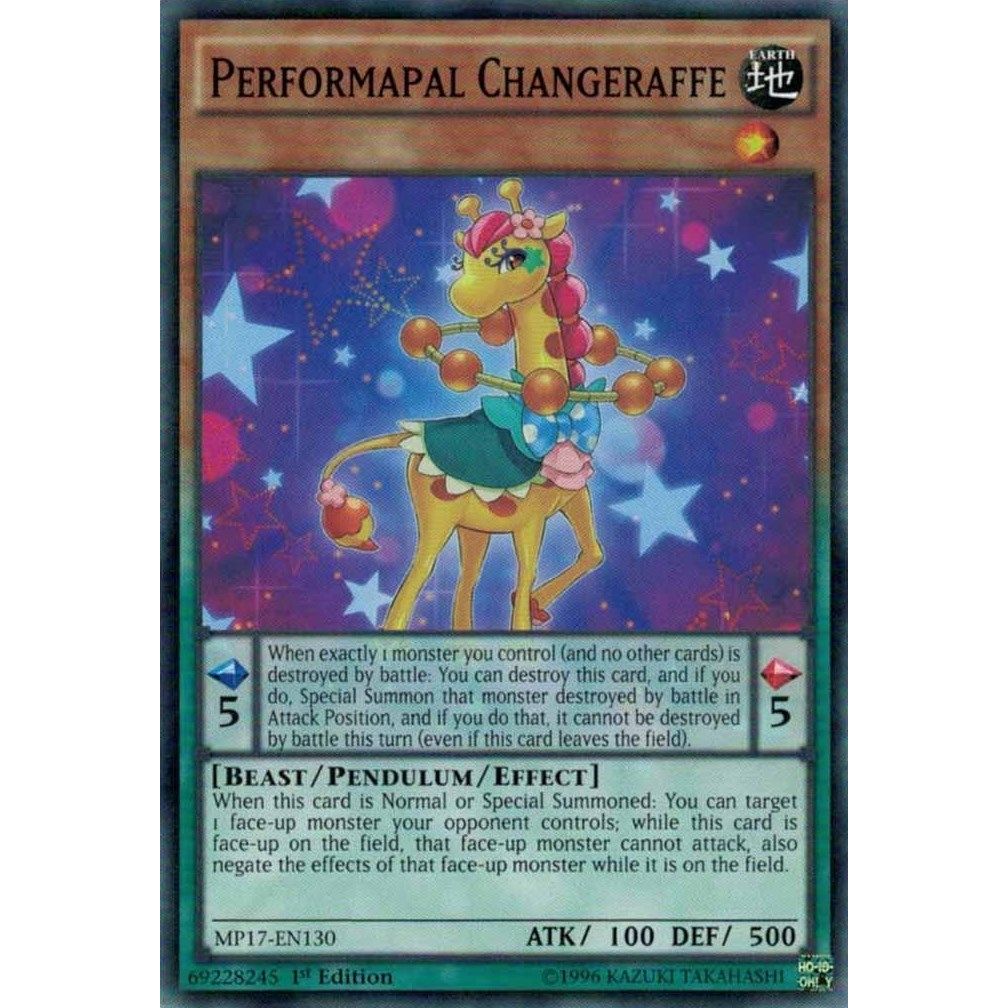 Image for Performapal Changeraffe (MP17-EN130) (MP17) - YuGiOh