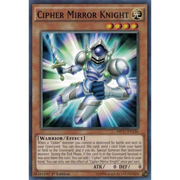 Image for Cipher Mirror Knight (MP17-EN136) (MP17) - YuGiOh
