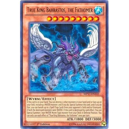 Image for True King Bahrastos, the Fathomer (MP17-EN141) (MP17) - YuGiOh