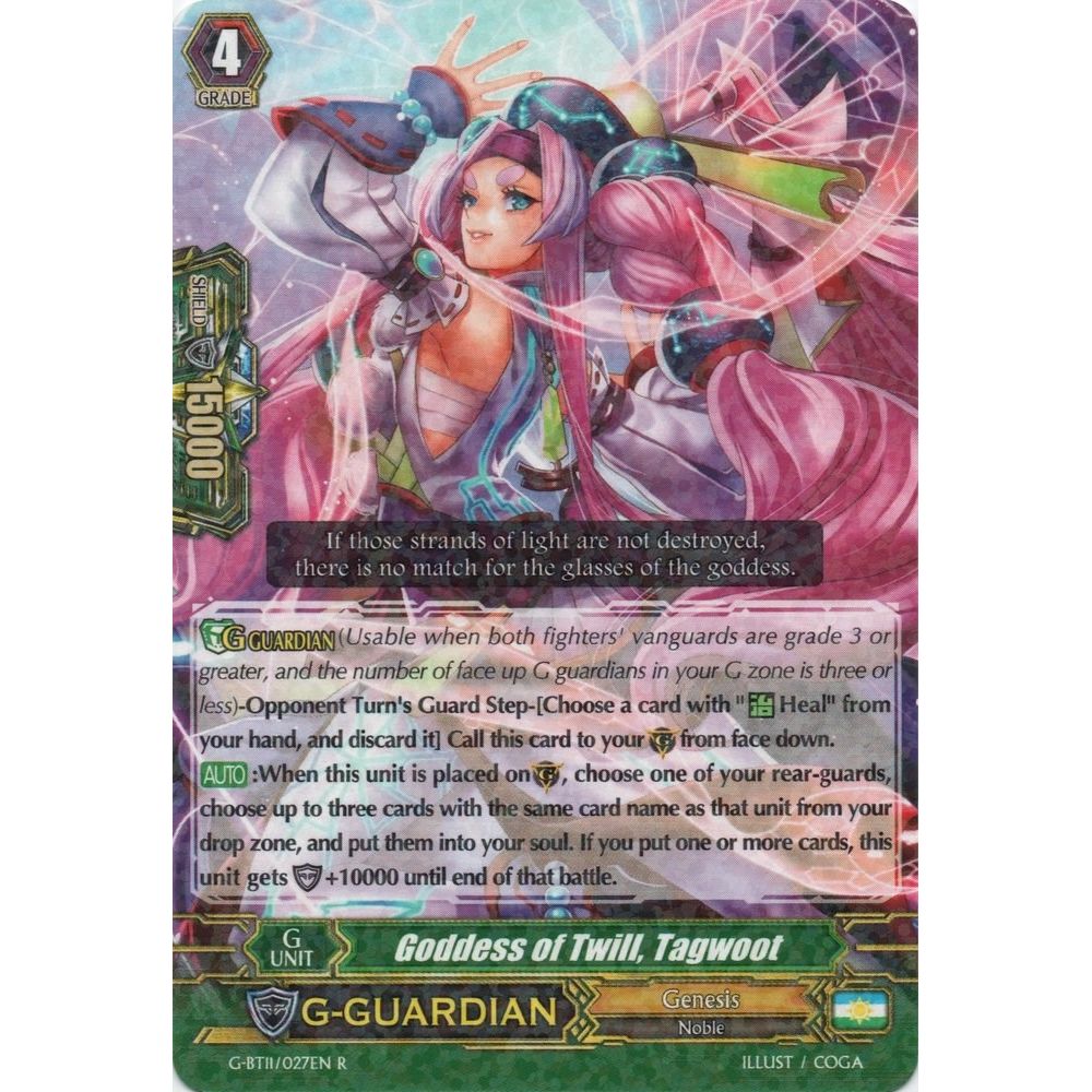 Image for Goddess of Twill, Tagwoot (G-BT11/027EN) (G-BT11) - Cardfight Vanguard