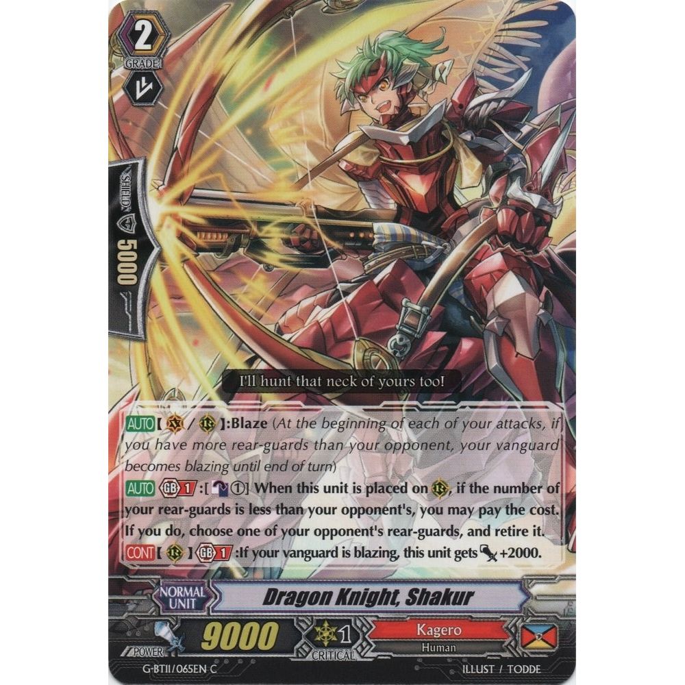 Image for Dragon Knight, Shakur (G-BT11/065EN) (G-BT11) - Cardfight Vanguard