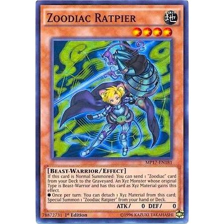 Image for Zoodiac Ratpier (MP17-EN181) (MP17) - YuGiOh