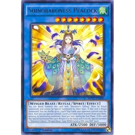 Image for Shinobaroness Peacock (MP17-EN200) (MP17) - YuGiOh