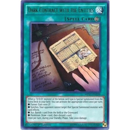 Image for Dark Contract with the Entities (MP17-EN239) (MP17) - YuGiOh