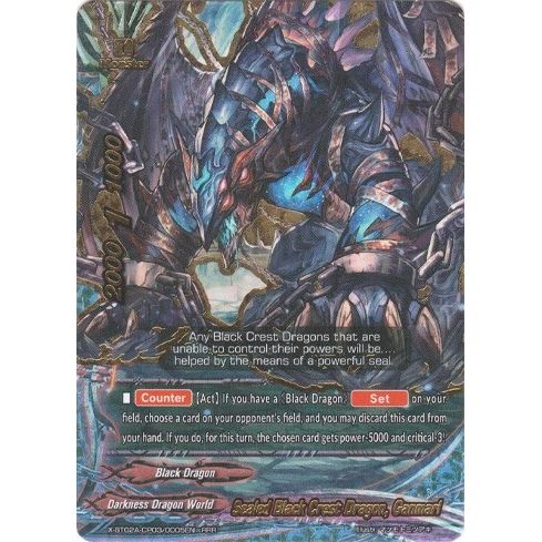 Image for Sealed Black Crest Dragon, Ganmarl (X-BT02A-CP03/0005EN) (X-BT02A) - Future Card BuddyFight