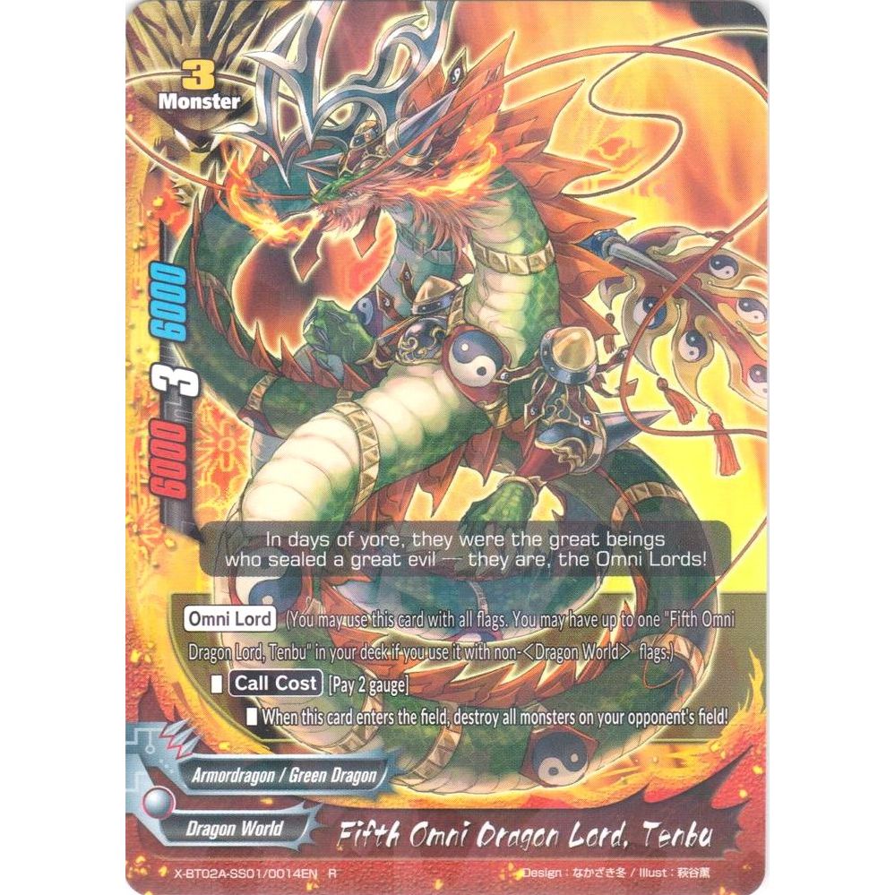 Image for Fifth Omni Dragon Lord, Tenbu (X-BT02A-SS01/0014EN) (X-BT02A) - Future Card BuddyFight