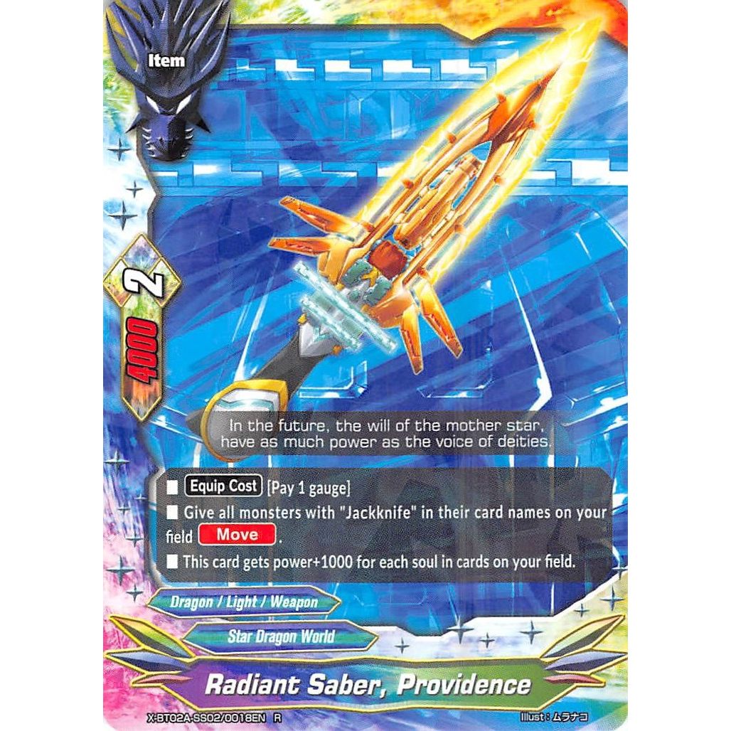 Image for Radiant Saber, Providence (X-BT02A-SS02/0018EN) (X-BT02A) - Future Card BuddyFight