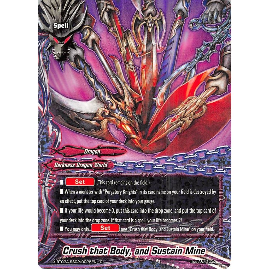 Image for Crush that Body, and Sustain Mine (X-BT02A-SS02/0025EN) (X-BT02A) - Future Card BuddyFight